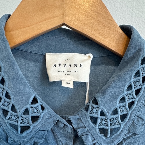 Sezane suzanne silk shirt - Picture 4 of 9